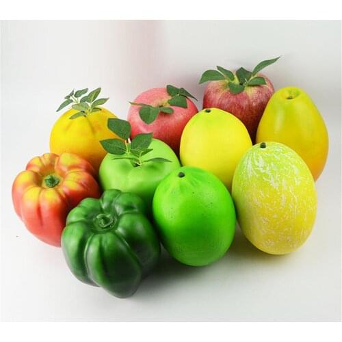 Pomelo pomegranate lemon apple peach pear giant fake fruit model party festive decoration props Artificial Simulation faux fruit