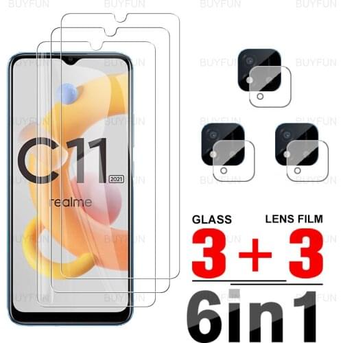 6in1 Camera Lens Film For Realme C11 2021 6.52inch Front Tempered Glass screen protector for oppo realme c11 realmi c11 2021