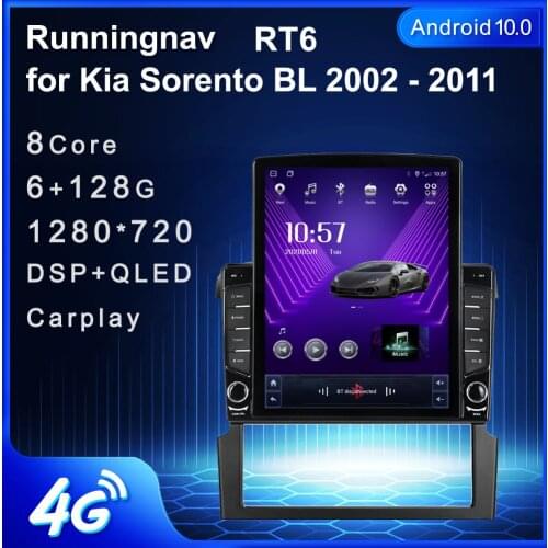 Runningnav For Kia Sorento BL 2002 2003 2004 2005 2006-2011 Tesla Type Android Car Radio Multimedia Video Player Navigation GPS