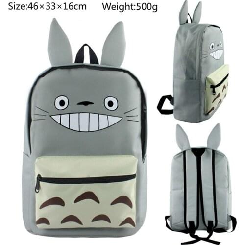 Totoro-Shaped Backpack Totoro Schoolbag-Shaped Schoolbag Foreign Trade Students Backpack My Neighbor Totoro New Kawaii Cartoon