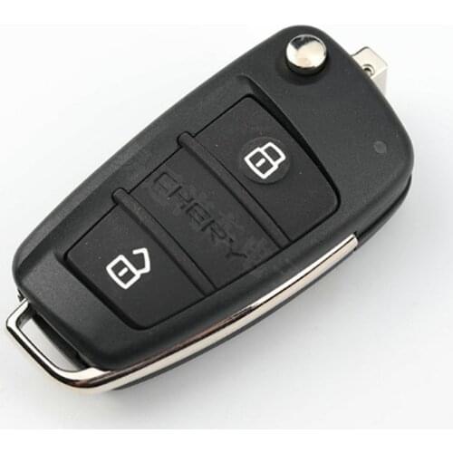 DAKATU 2 Button Replacement Flip Folding Remote Key Case Shell For Chery Tiggo 2 3 Fob Key Blank Cover