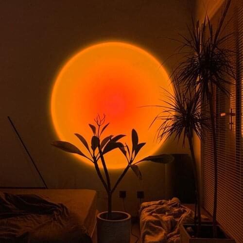 Modern Sunset Lamp Indoor Lighting Floor Lamp Living Room Bedroom Decor Atmosphere Floor Lights Colorful LED Stand lamp For Home