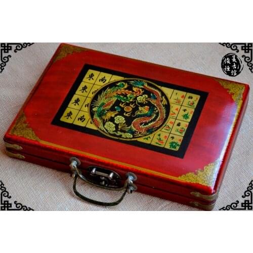 Advanced Production - Exquisite Christmas Gift Mahjong and Ancient Auspicious Rosewood Box in 2019