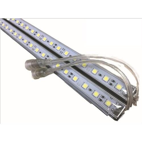 50PCS DC 12V 24V IP68 50cm 100CM 36LED 5050 SMD Waterproof Hard Rigid Strip Cabinet Bar Light