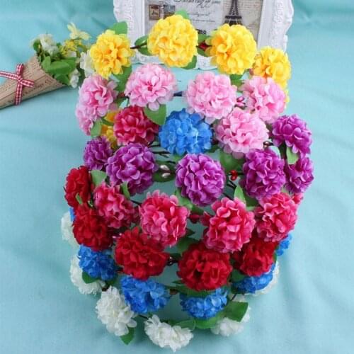 Wreath Floral Hairband Artificial Flower Headband Garland Women Girls Beach Party Decorations Birthday