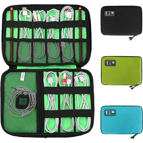 Waterproof Charger USB Digital Digital Bag Wires Cable Travel Accessories Power Organizer Portable Electronic Gadget Storage Bag