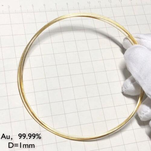 Gold Au Wire Element Sample D 1mm 99.99% Pure Periodic Table