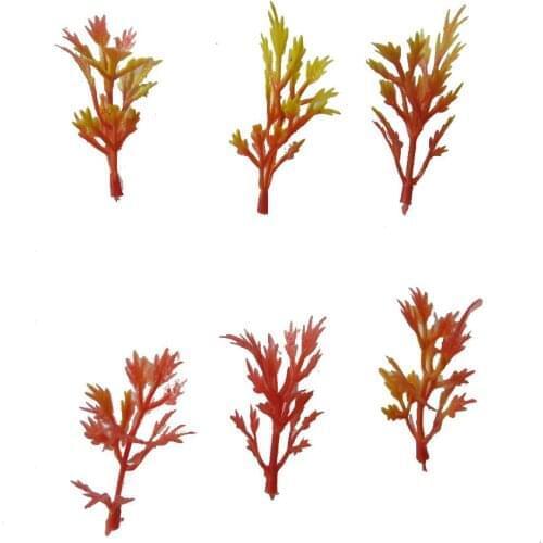 100pcs Mix Colors Model Trains Layout Railway Flower Grass 1:100 HO Scale