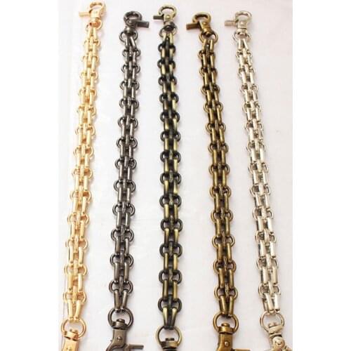 26CM Metal Purse Chain Strap Handle Cross Body Bag Handbag Replacement DIY Strap Replacement Chain Handbag Shoulder Bag Chain