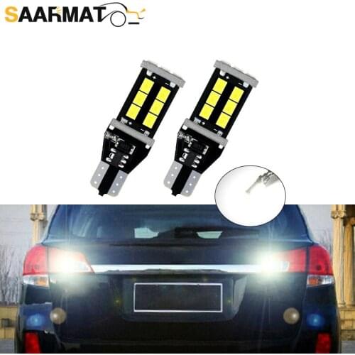2pcs LED lights Reverse bulb 921 T15 W16W for For Subaru XV Forester 2013-2014 Outback taillight lamp Auto accessories white