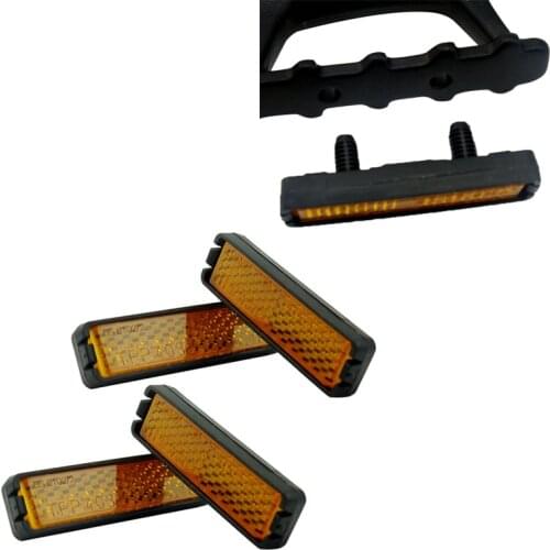 New 4Pcs Universal Bicycle Foot Pedal Reflector Supplies Cycle Cycling Cat Eye Reflectors Bike Accessories 2021 Hot Sale