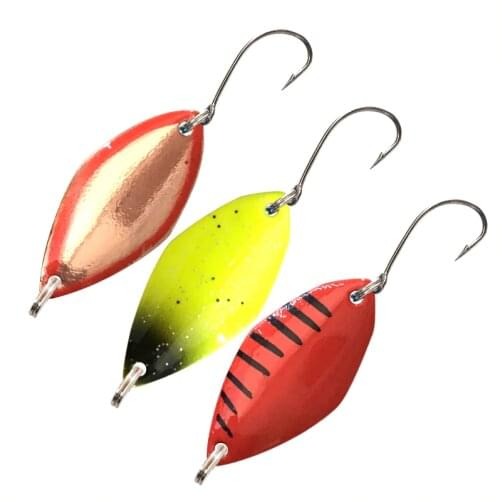 6Pcs/Lot Mix Color 3cm 2.4g Fishing Spoon Lure Swim Bait Isca Artificial Trout Lure Pesca Fishing Tackle Leurre Truite Spoons