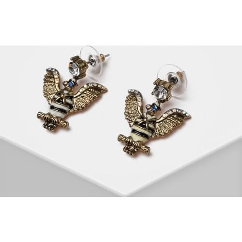 Amorita boutique Sailor suit eagle drop earrings