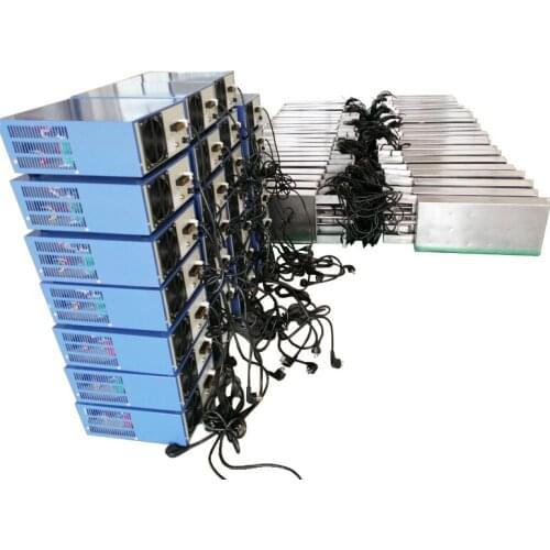 3000Watt 28Khz/40Khz Single Frequency Waterproof Transducer Cleaning Kits For Washing Air-conditioning/Heat Exchange