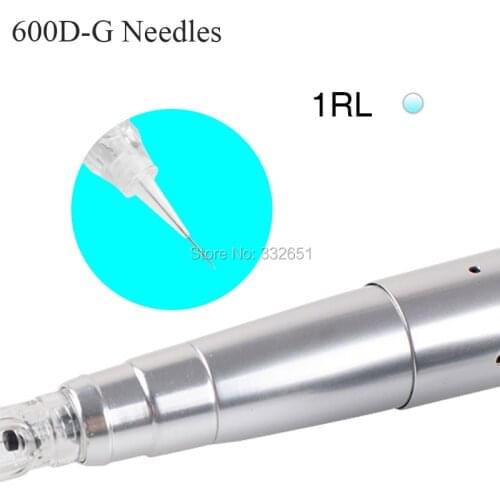 CHUSE 50pcs 1RL Microblading Permanent Makeup Tattoo Needles For Eyebrow Tattoo Machine Pen Sterilized Tattoo Needles 600D-G
