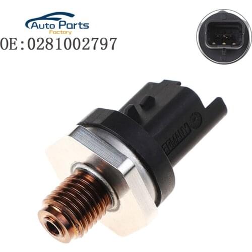 New Fuel Rail Pressure Sensor Pressure Relief Valve Fuel Rail Sensor Transducer For Peugeot 0281002797 0281006507 0281002283