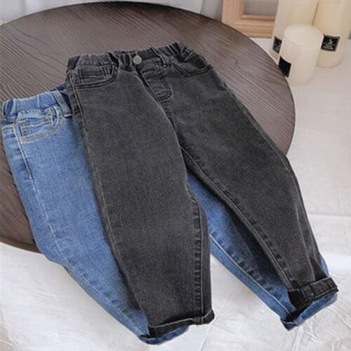Baby Boy Jeans Autumn Spring Toddlers Kids Clothing for Girl Trousers Childrens Denim Pants