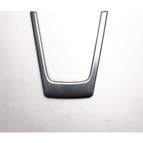 For Skoda Karoq 2017 2018 2019 car Interior Accessories Car Steering Wheel Cover Mouldings Trim Strip Styling Sticker 1pcs