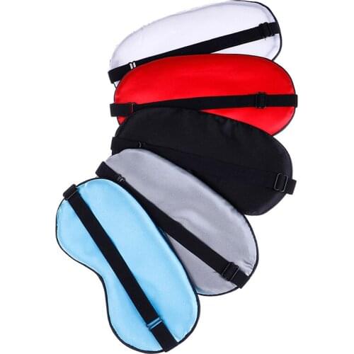 Women Men Soft Charmeuse Silk Travel Eyepatch Sleep Mask Natural Sleeping Eye Mask Eyeshade Cover Shade Eye Patch