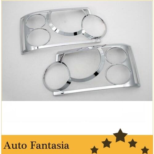 Auto Chrome Parts Chrome Head Light Cover for Range Rover HSE (L322) 05-10-Free Shipping