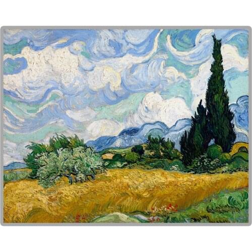 Great Painter Van Gogh "Wheat Field with Cypresses" 5D DIY Diamond Painting Full Square/Round Diamond Embroidery Sale Mosaic Pic