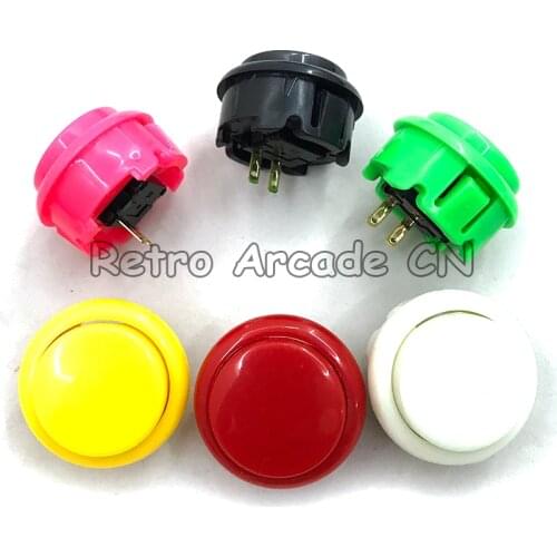 50pcs Copy SANWA Push Button 30mm & 24mm Round Button Switch For Arcade MAME Game Joystick DIY Parts