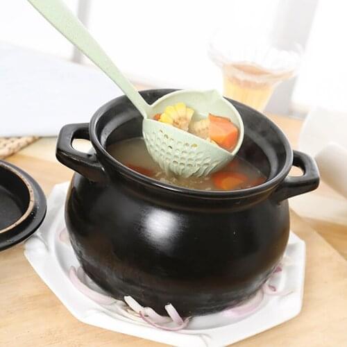 2 In 1 Kitchen Colander Spoon Soup Tablespoons Multi-purpose Cooking Strainers Scoop, Hot Pot Colanders Spoons Tableware Tools