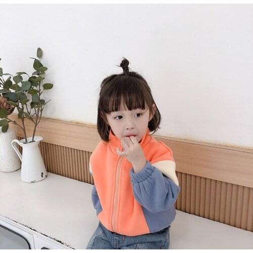 2 3 4 5 6 Years Toddler Girls Jackets Autumn New Arrival Fashion Stitching Jacket for Girl Children Clothing Fashion Girls Coats