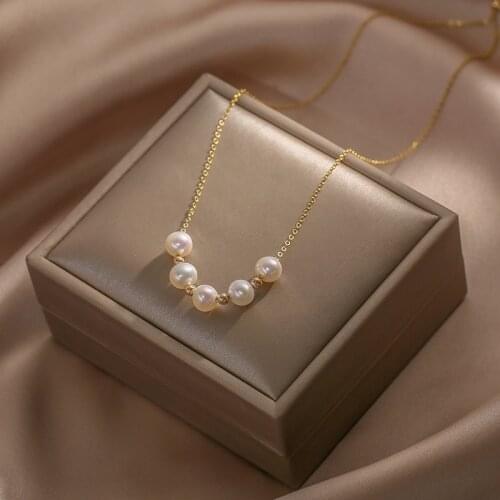 Lii Ji Real Pearl Necklace High Luster Freshwater Pearl 14k Gold filled No fade Women Jewelry Wedding Friends Mothers Gift