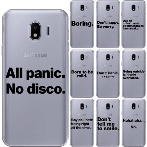 Born to be mild English Quotes Soft Silicone Case Cover For Samsung Galaxy J3 J8 J6 J4 Plus 2018 J3 J5 J7 2017 J5 J2 Prime