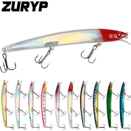 ZURYP Floating Minnow Artificial plastic bait Hard bait Wobblers for Pike Bait wobbler Freshwater saltwater sea fishing bait