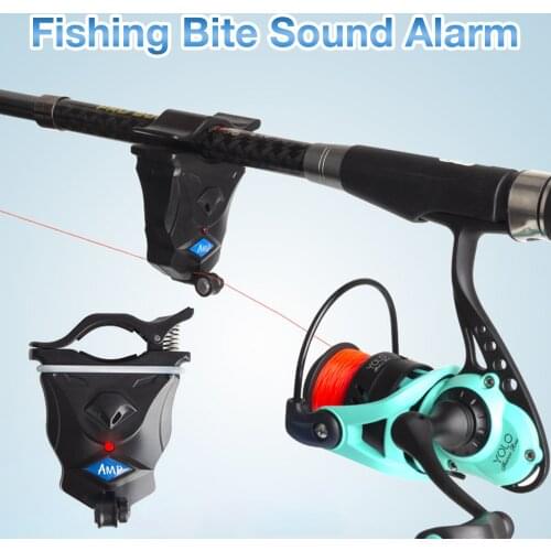 Fishing Bite Sound Alarm Fishing Rod Clipped Alert Bell Fishing Bite Hook Alarm Device Fishing Tackle Tools Accessories
