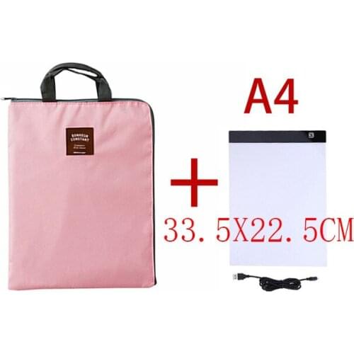 Storage Bag Led Pad Kits A4/A5-Size Three Level Dimmable Led Light Pad Eye-Protection Easier for Diamond Painting Embroidery