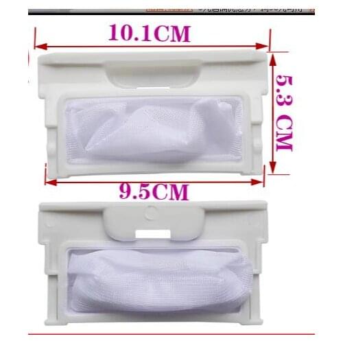 Domestic washing machine filter filter dust bag 10.1x5.3