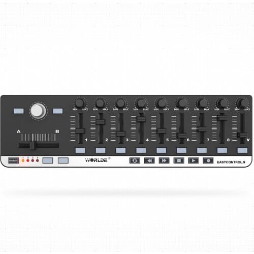 Worlde EasyControl.9 Portable Mini USB 9 Slim-Line Control MIDI Controller