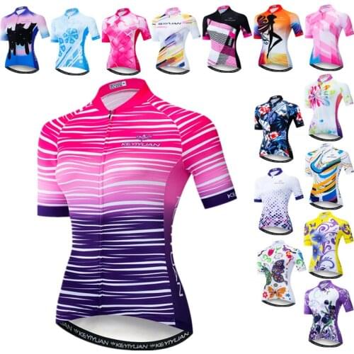 Weimostar Womens Cycling Jersey Shirt Summer MTB Bike Jersey Tops Breathable Bicycle Clothing Road Cycling Clothes Cycle Wear