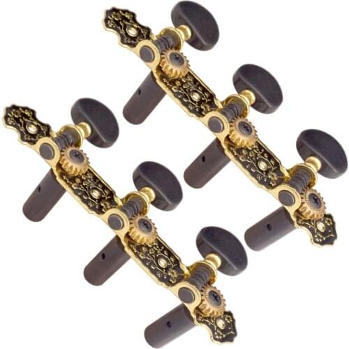 1 Pair (Left + Right) 1:18 Acoustic Classical Guitar Machine Heads Tuning Key Pegs String Tuners for Guitar Accessories Parts