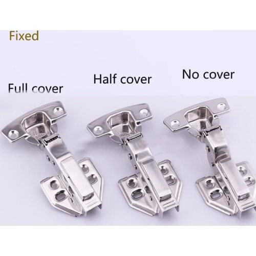 1pcs 201 stainless steel furniture hinge, soft close, Brass buffer, hydraulic hinge full overlay