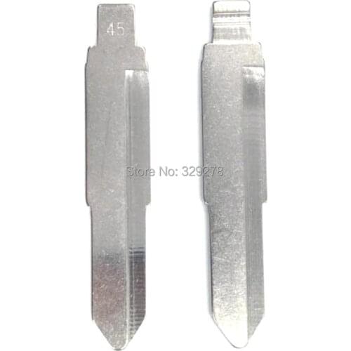 10pcs/lot NO.45 Metal Blank Uncut Flip KD Remote Key Blade Type #45 for Domestic Truck Minibus