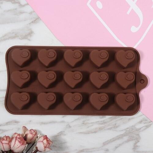 15 Cell Heart Cloud Chocolate Mold Valentines Day Chocolate Silicone Mold DIY Handmade Wax Melt Candle Casting Bakeware Tool