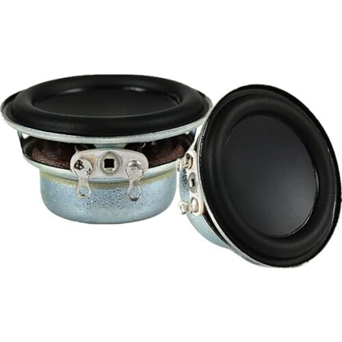 1.5 Inch Full Range Speaker 36mm 4Ohm 2W Portable Speaker DIY Rubber Edge For Bluetooth Loudspeaker Tweeter MidBass Speaker 2pcs