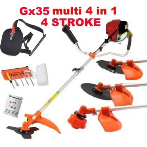 4 stroke GX35 engine 5 in 1 Petrol Hedge Trimmer Chainsaw trimmer Brush Cutter Extend Garden Tool