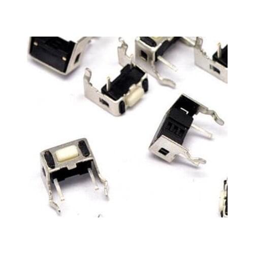 50PCS 3x6x4.3MM Momentary Tactile Tact Push Button Switch 3x6x4.3mm Right Angle 2 Pin
