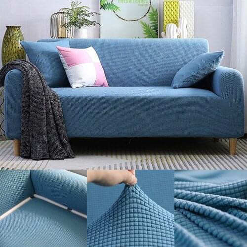 Velvet Sofa Cover elastic All-inclusive Universal Protector For Home Living Room sofa Removable Adjustable Washable Slipcovers