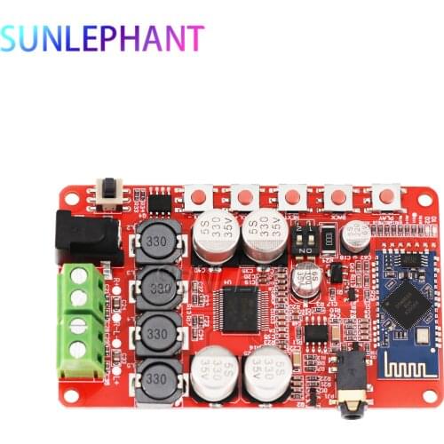 TDA7492P Bluetooth 4.2 Bluetooth Receiver Amplifier Audio Board 2x25W for 4/6/8/16 Ohm Speakers Module Parts Component