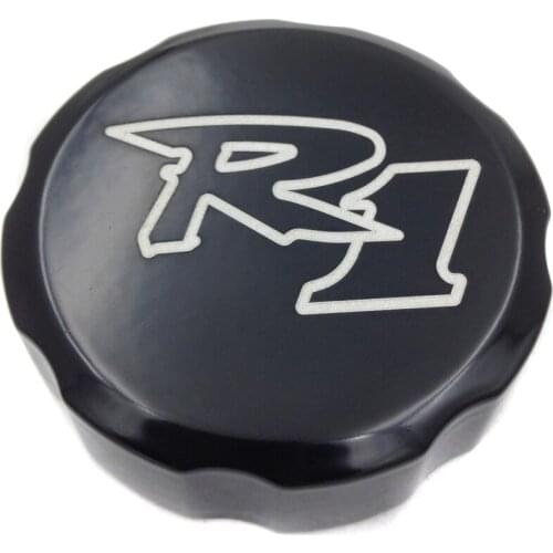 Aftermarket free shipping motorcycle parts BLACK Billet brake Fluid Reservoir Cap for 1998-2012 YZF R1 YZFR1 YZF-R1