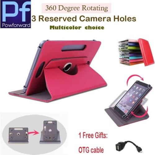 For Energy Sistem S9 9"inch 360Degree Rotating Universal Tablet PU Leather cover case Free OTG