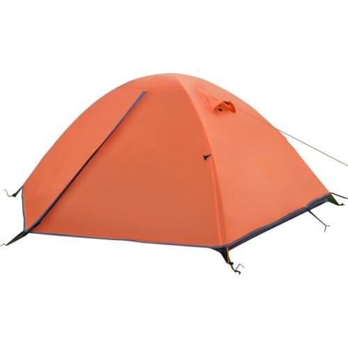 Double Decker Camping Tent Desert Fox Backpacking Tent 2 Person Aluminum Pole Lightweight Double Layer Portable Handbag