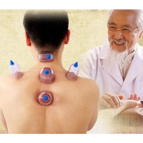 Korean vacuum cupping therapy device 13 pcs meridian dredging tank acupoint body massage with lancing needle and pen