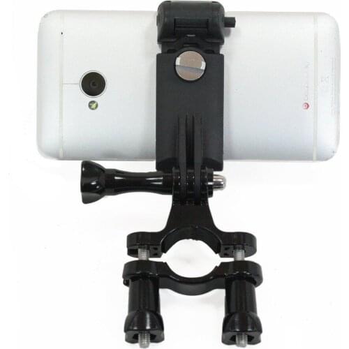 Pole Mounting Bracket with Locking Phone Clamp. Attach Phone to Pole or Monopod